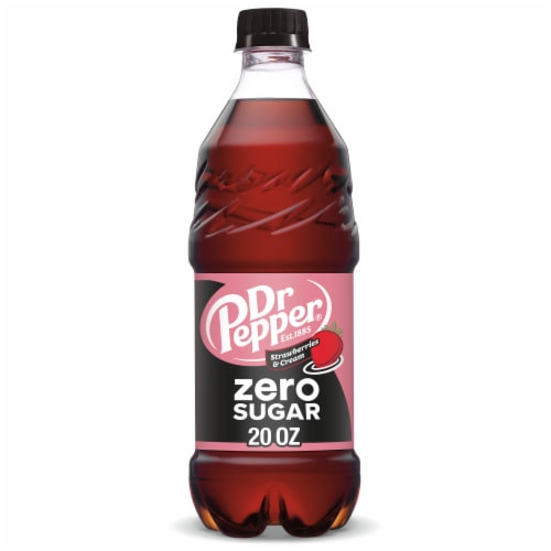 Dr Pepper Strawberries & Cream Zero Sugar Soda - Cold Ready