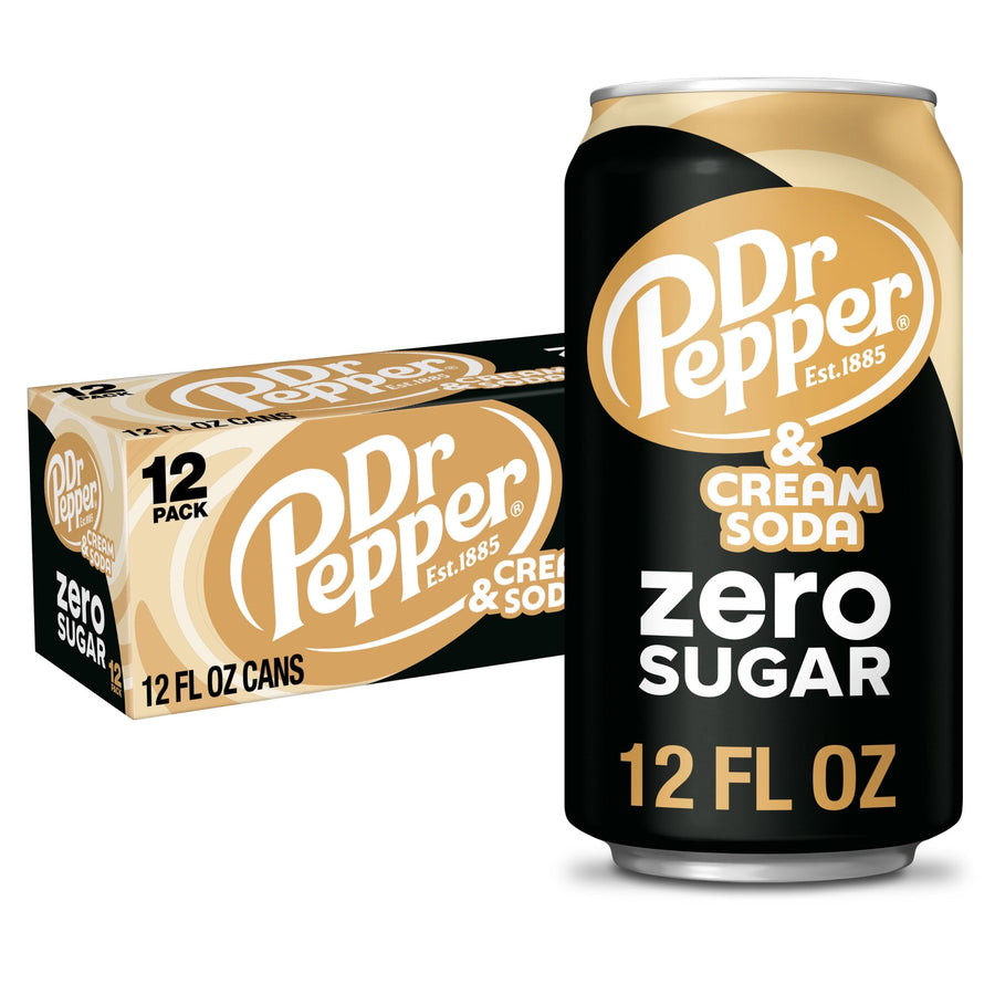 Dr Pepper & Cream Soda Zero Sugar - Zero Sugar